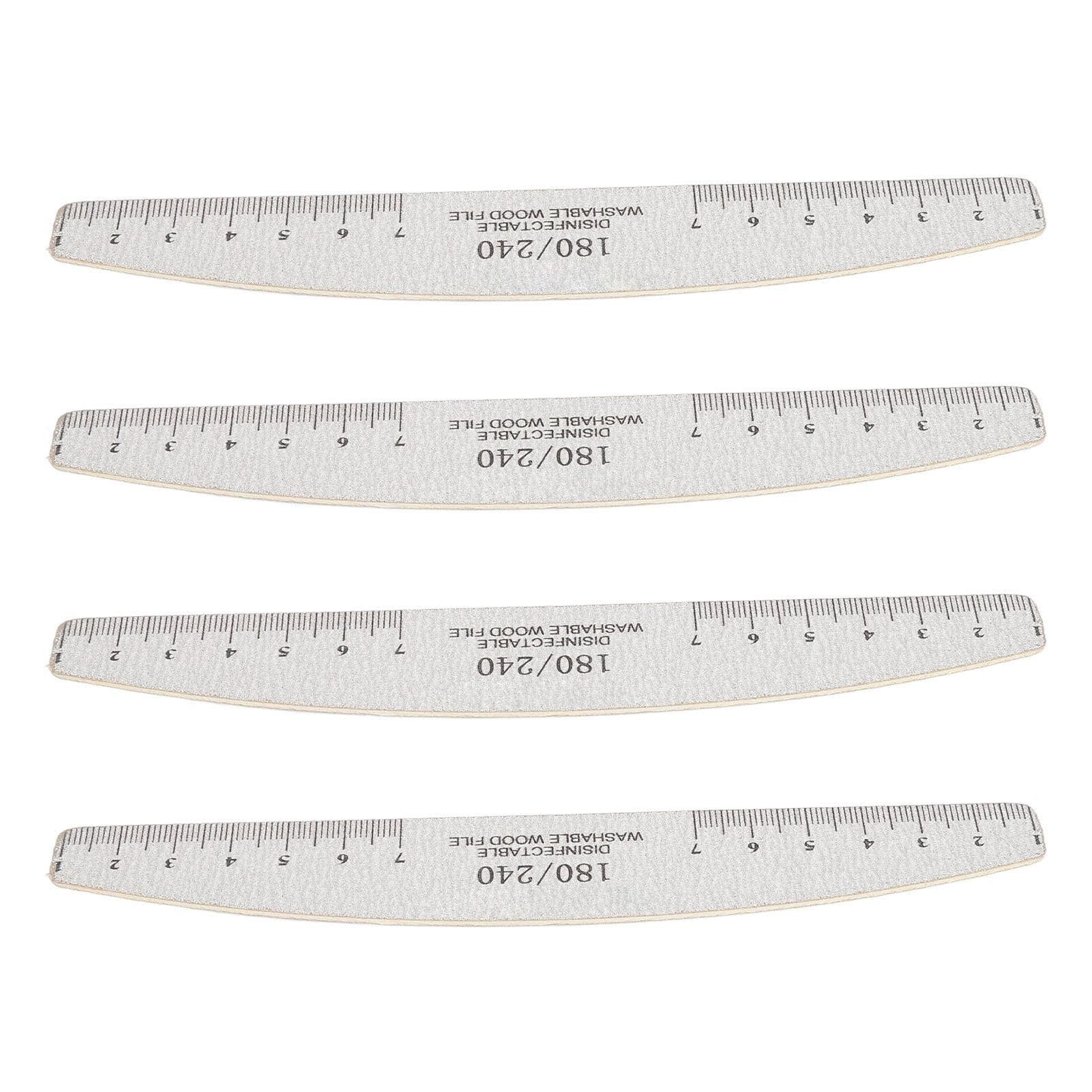 50Pcs Nail Files 180 240 Grit Multifunctional Washable Nail Art Files for DIY Home Salon