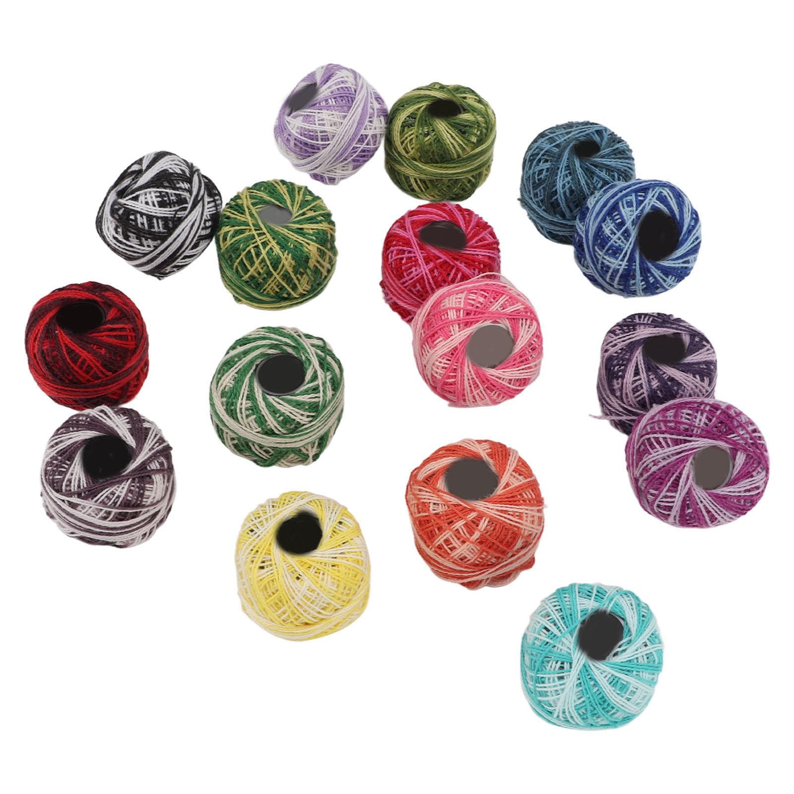 Lace Thread Colorful Hand Made DIY Knitting Crochet Cross Stitch Thread Lace Thread