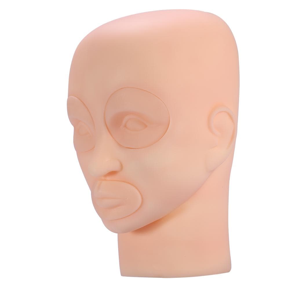 New Removable Silicone Makeup Eyebrow Lip Tattoo Practice Training Mannequin Head Model
