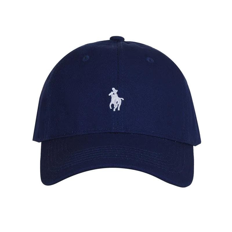 Unisex embroidered baseball caps, men's and women's recreational sports caps, outdoor umbrellas and Adjustable navy blue