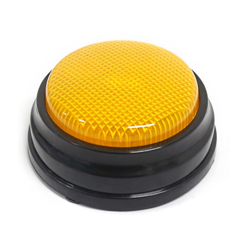 Recordable Talking Button with Led Function Learning Resources Answer Buzzers Orange+Blue+Green+Pink 1 pcs orange