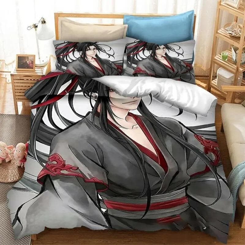 Grandmaster of Demonic Cultivation Mo Dao Zu Shi Bedding Sets,Girls bed supplies set duvet cover bed comforter set bedding set 135x200cm 2pcs