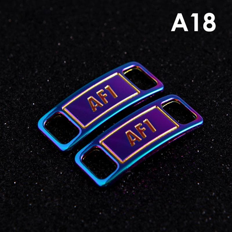 2Pcs Af1 Shoe Charms Laces Buckle Air Force One Shoes Accessories
