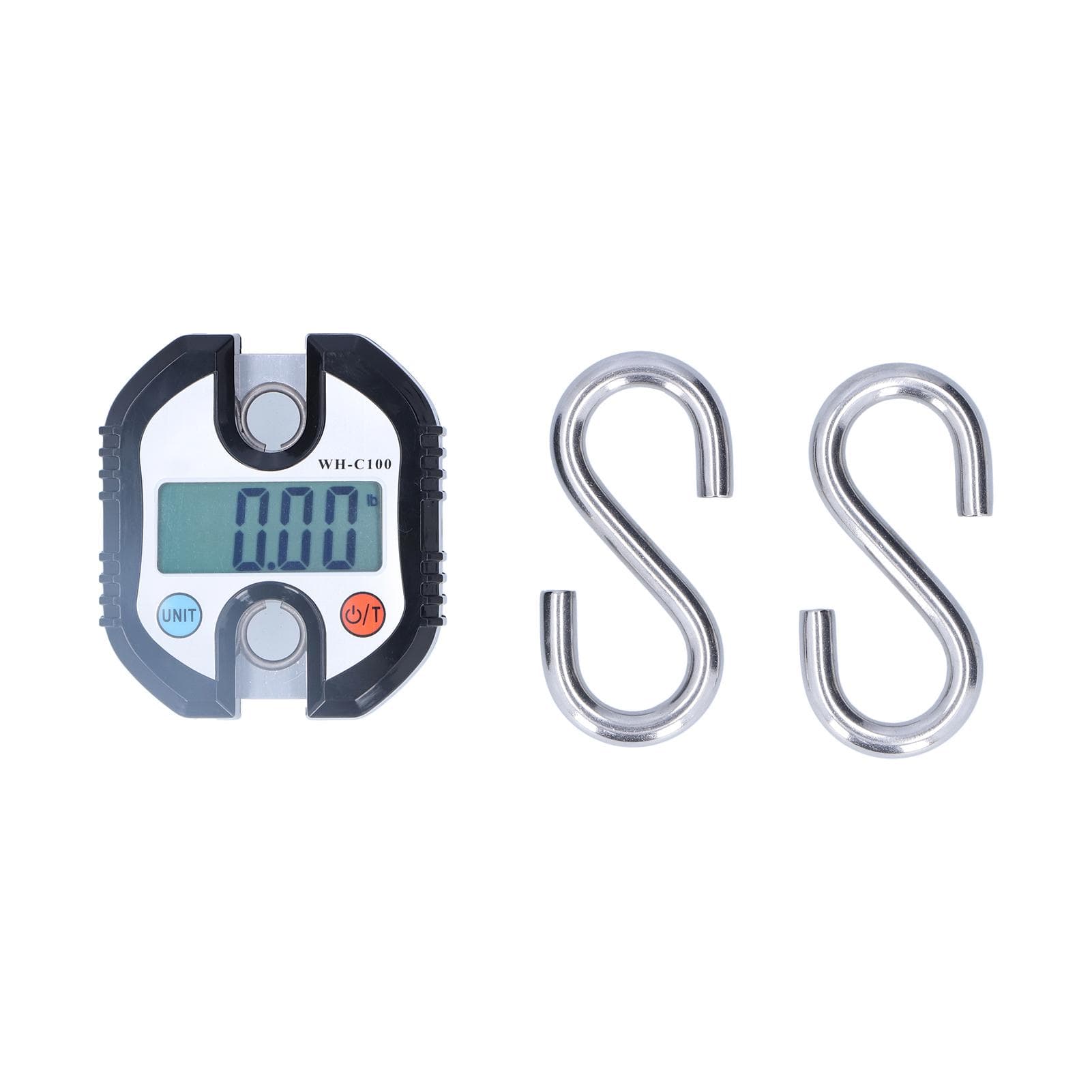 Mini Crane Scale Weighing Hook Hanging Tool with Double Accuracy Display 150kg C100Black black