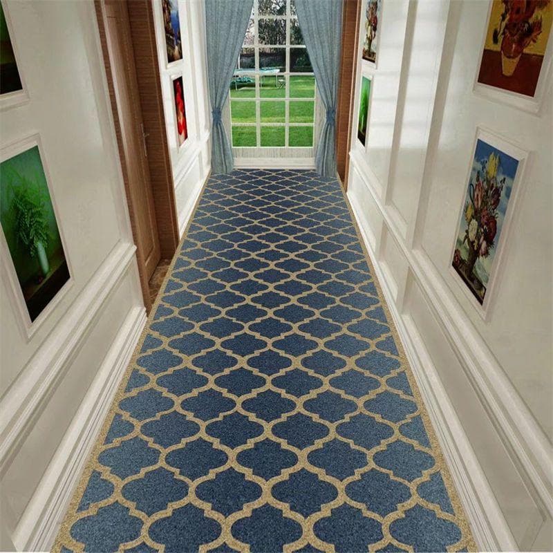 Nordic Geometric Long Corridor Carpet Light Luxury Home Hotel Runner Rugs Can Be Customized Villa Stair Mat Non-slip Hallway Rug Customized size