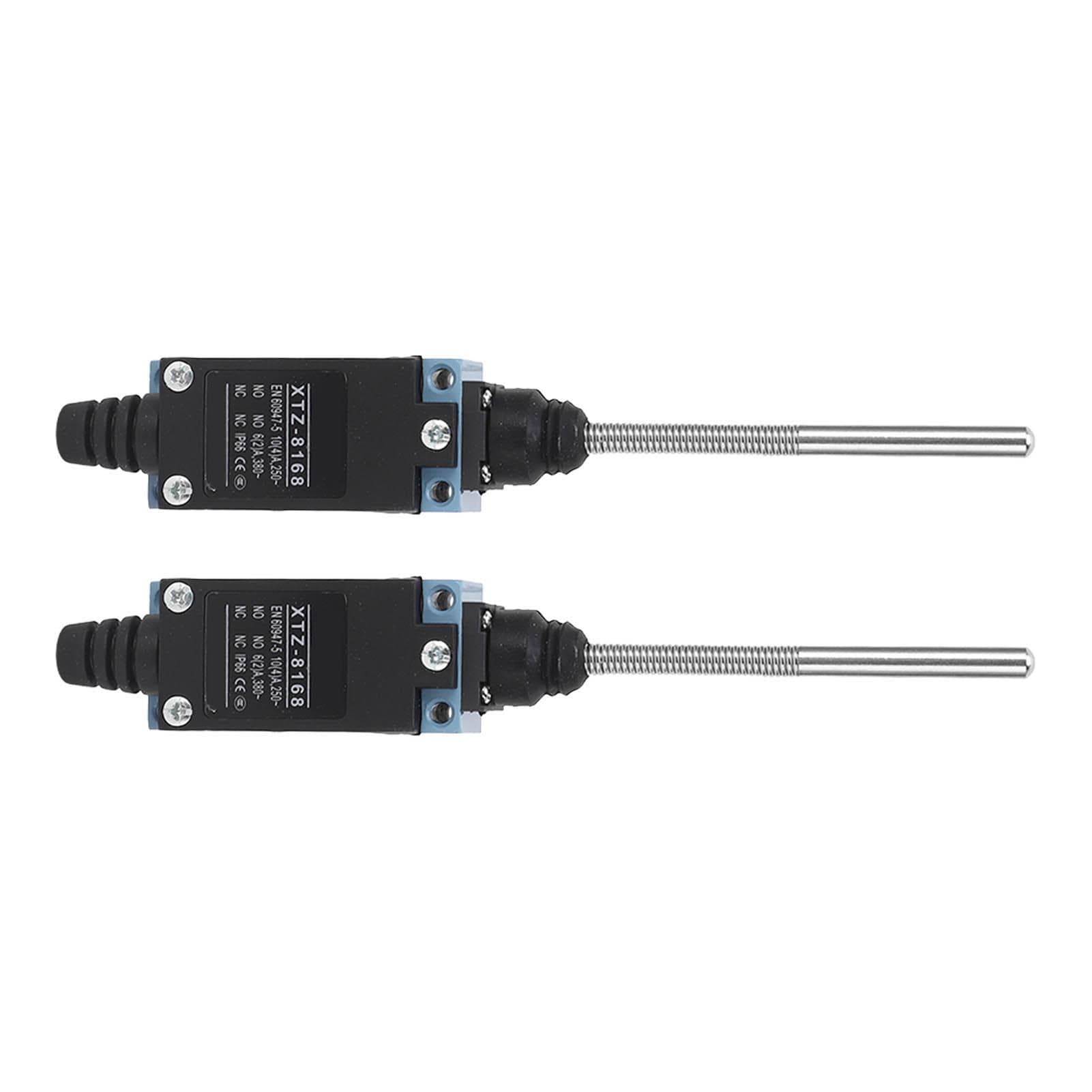 2Pcs Momentary Limit Switch Travel Switch Flexible Coil Spring Rod for CNC Mill Laser Plasma Router