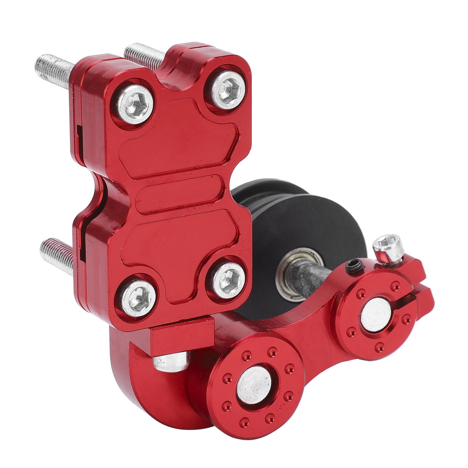 Motorcycle Chain Tensioner Automatic Adjuster Universal for ATV OffRoad Vehicle Dirt Bike(Black ) red