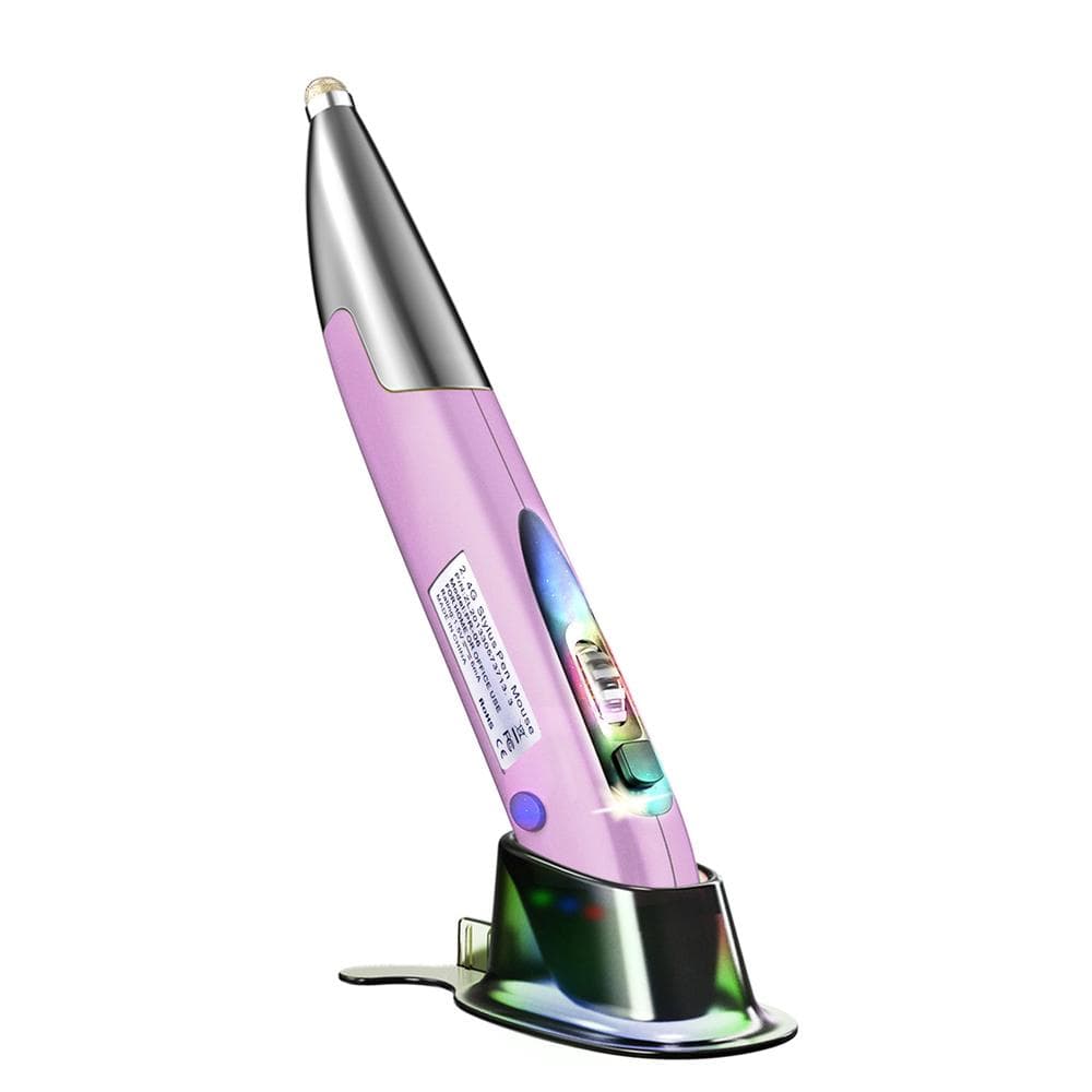 2.4GHz Optical Pen Mouse Left & Right Hands Rechargeable Wireless Optical Pocket Pen Mouse Wireless purple