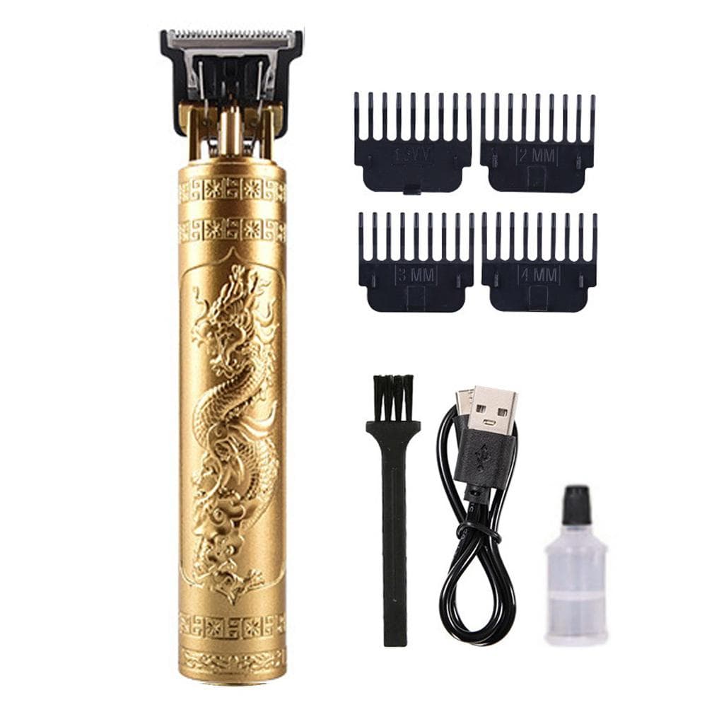 Hair Clippers for Men Professional Cordless Hair Trimmer Grooming kit Hair Cutting Tool for Baby Dragon gold