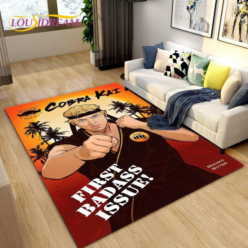 Cobra Kai Amanda TV Karate Area Rug Large,Carpet Rug for Living Room Bedroom Sofa Doormat Decoration,Kid Play Non-slip Floor Mat 40x60cm