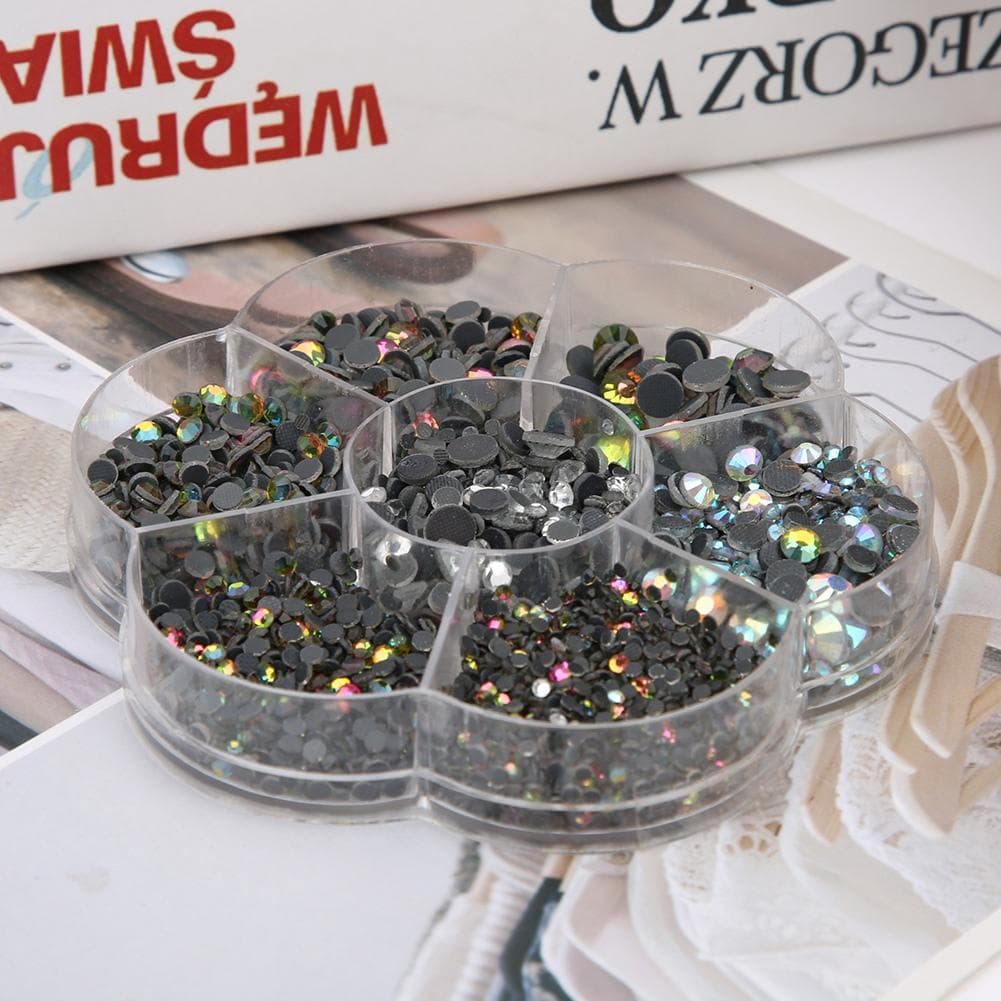 Glass Glue Bottom Flat Hot Fix Rhinestones for Nail Art DIY Jewelry Clothes Phone Case Decoration1