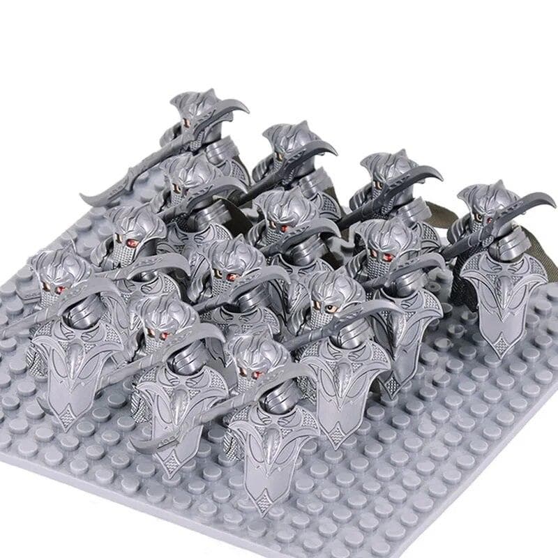 13pcs Medieval Age Castle Knights Military War Armored Rome Soldiers Spartan Warrior Figures With Sword Building Block Set Toys