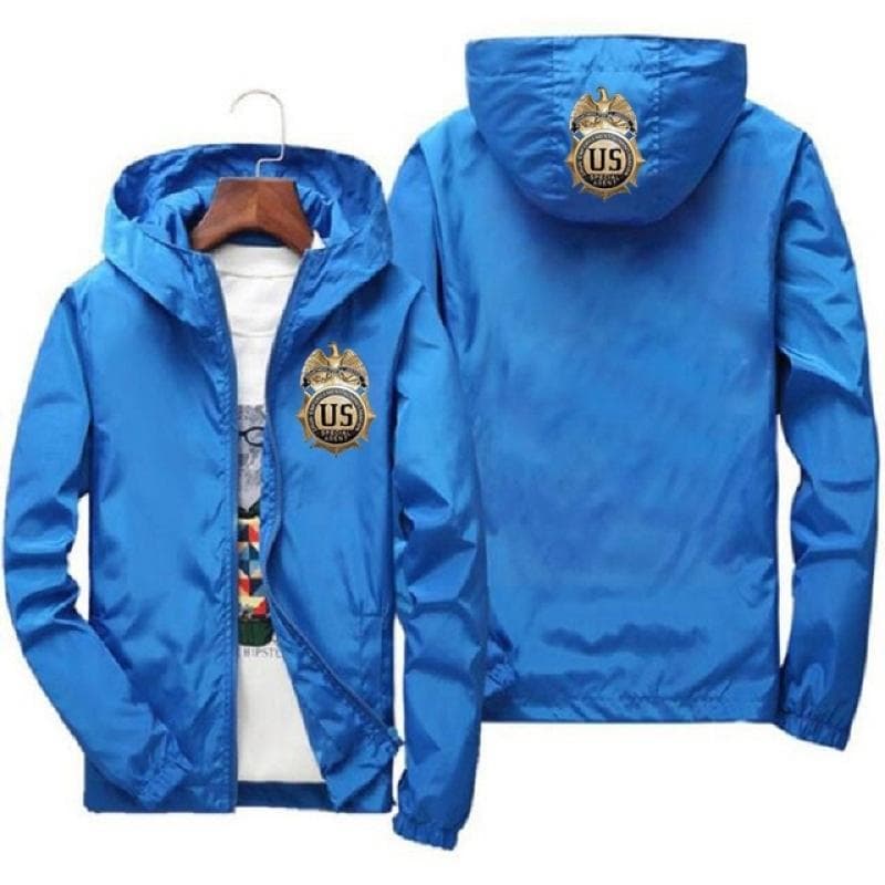 DEA logo zippered jacket men's oversized casual jacket chaquetas hombre 7XL Windbreaker Harajuku street clothing 6XL blue