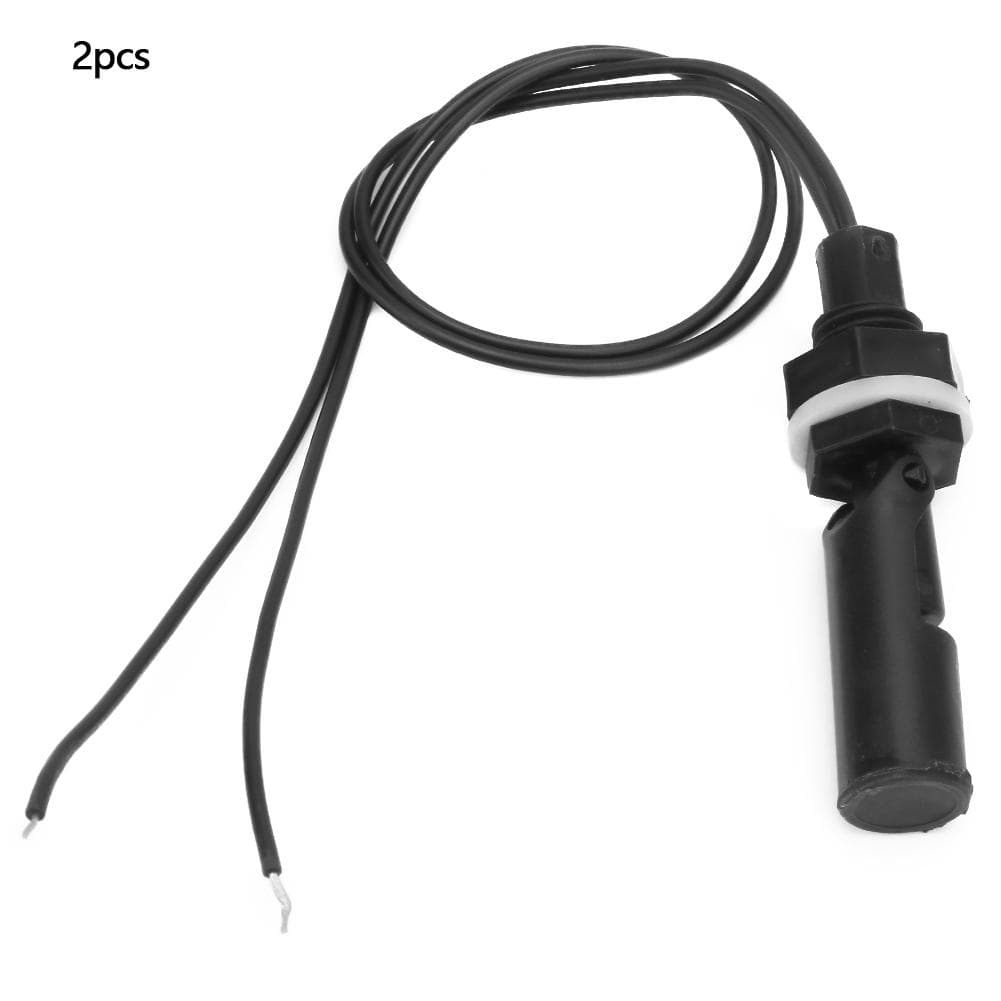 2Pcs PP Tank Water Level Sensor Control Horizontal Liquid Mount Float Switch(D Type)