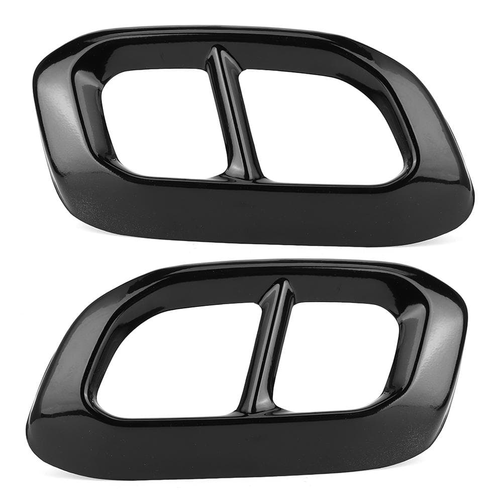 2Pcs Stainless Steel Tail Throat 4 Outlet Trim Fit for Mercedes Benz GLC GLE GLS W167 X253 X167 2020