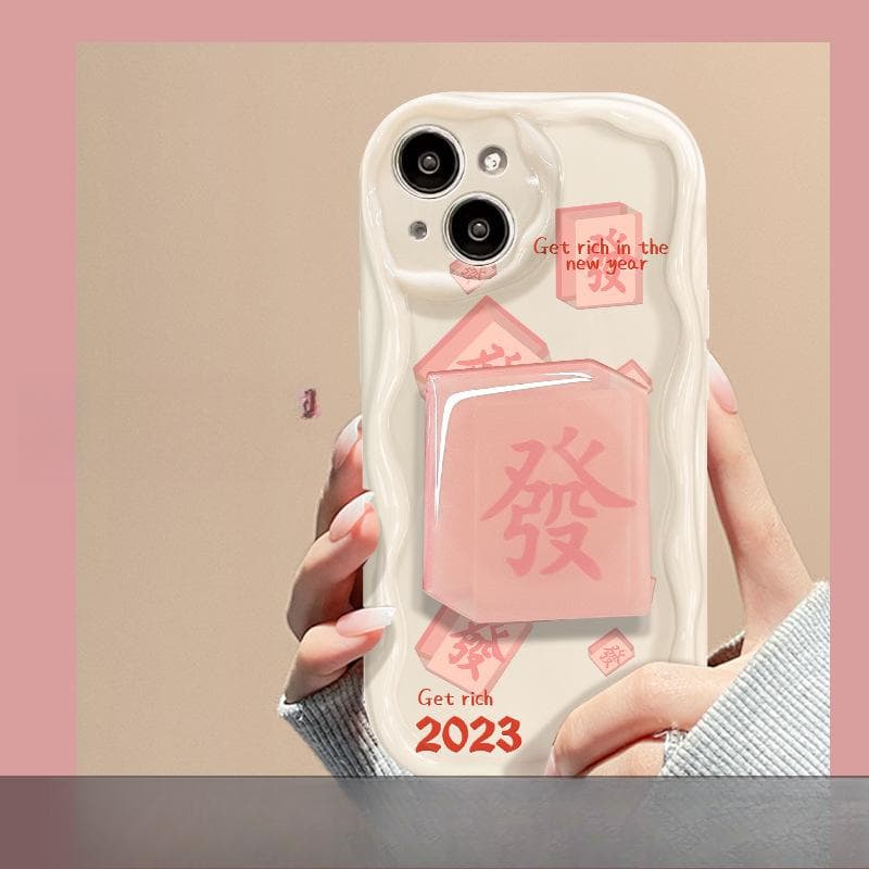 Applicable To Apple 14 Mobile Phone Case Iphone13promax Fortune Mahjong Pendant 11/12mini Full-cover Soft Shell iPhone6P/6SP Universal