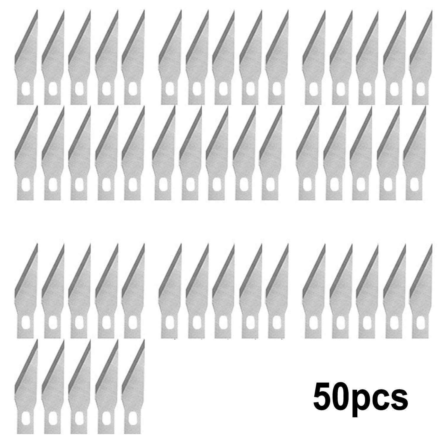 Stainless Steel Surgical Scalpel Engraving Knife Blades Wood Carving Engrave Chapter Knife Blade 50pcs