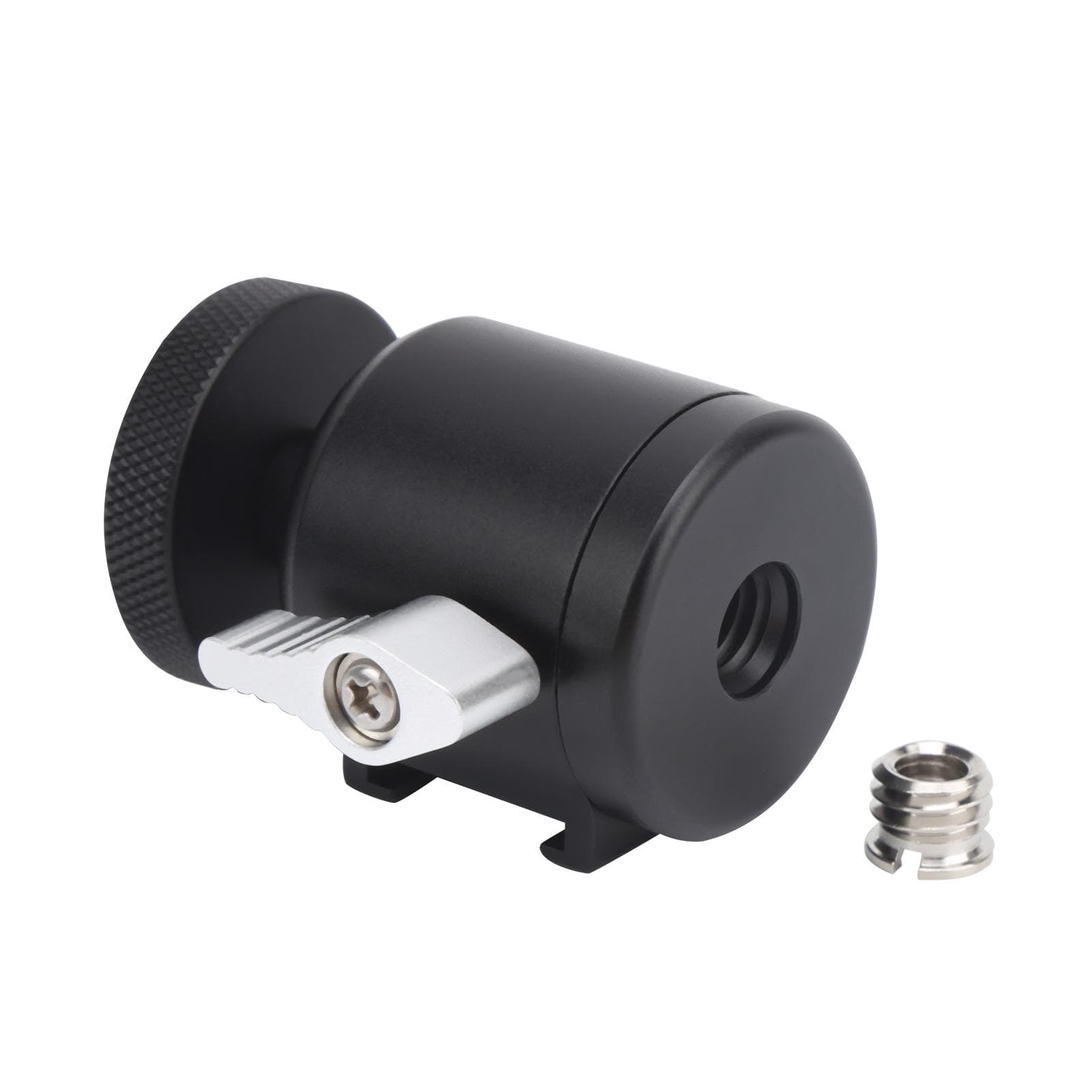 360 degrees Rotation Aluminium Alloy Mini Ball Head with Cold Shoe 14in Screw Hole Interface
