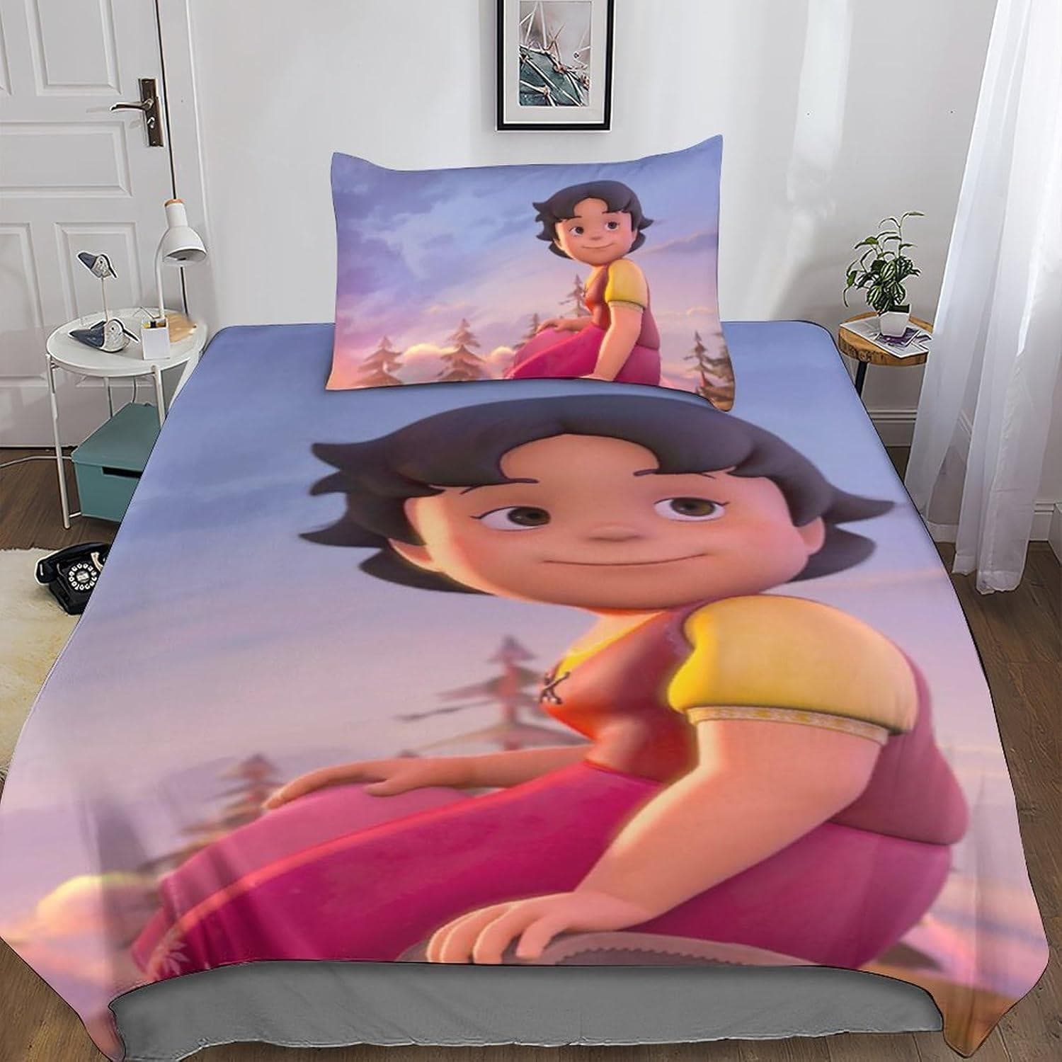 Heidi The Girl From The Alps Bedding,Heidi Bedding Set,Heidi and Family Duvet Cover Set,Bedroom Decoration 178x220cm 3pcs
