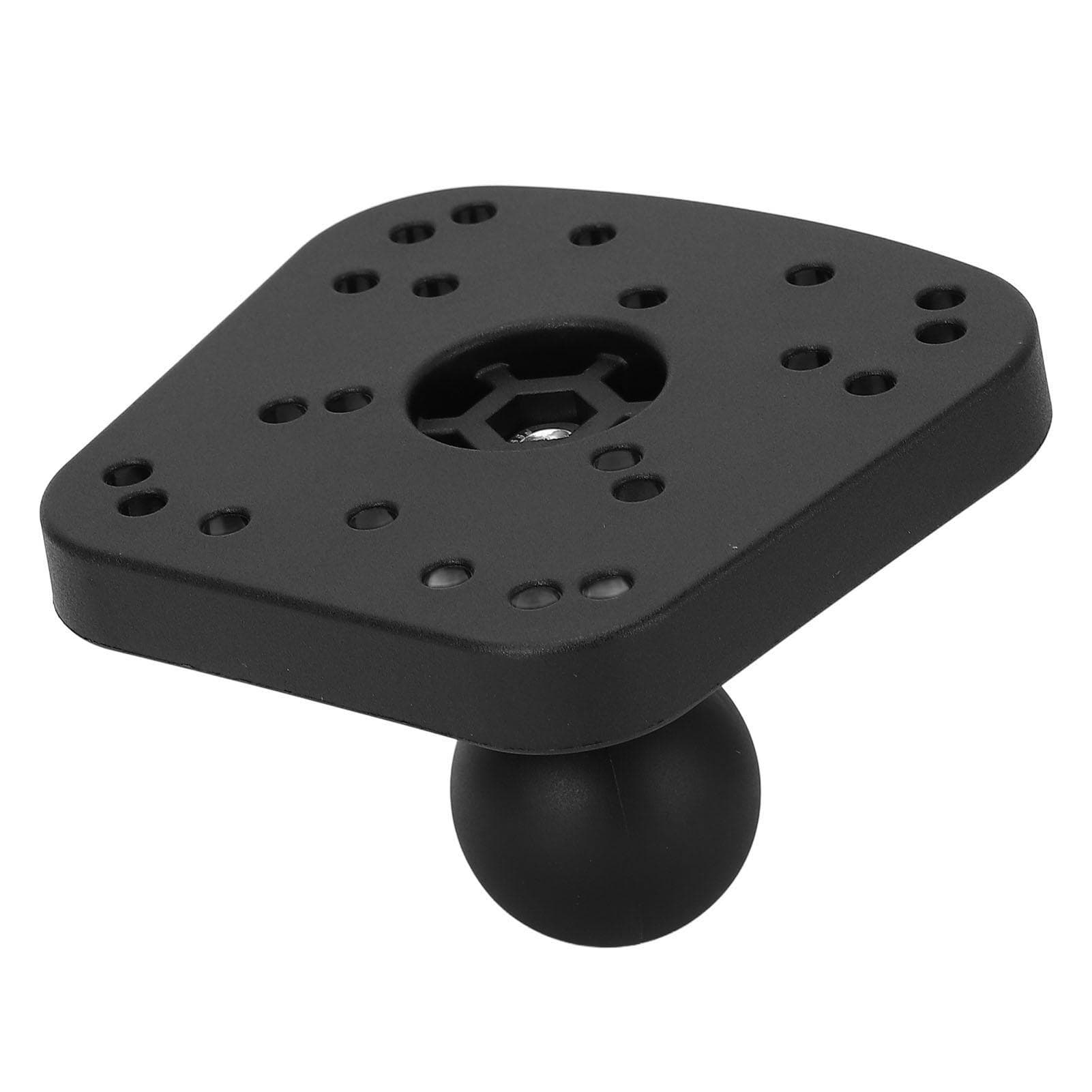 Fish Finder Mount with 1.5 Inch Rubber Ball Base Nylon Mounting Plate for Outdoor Fishing Kayak