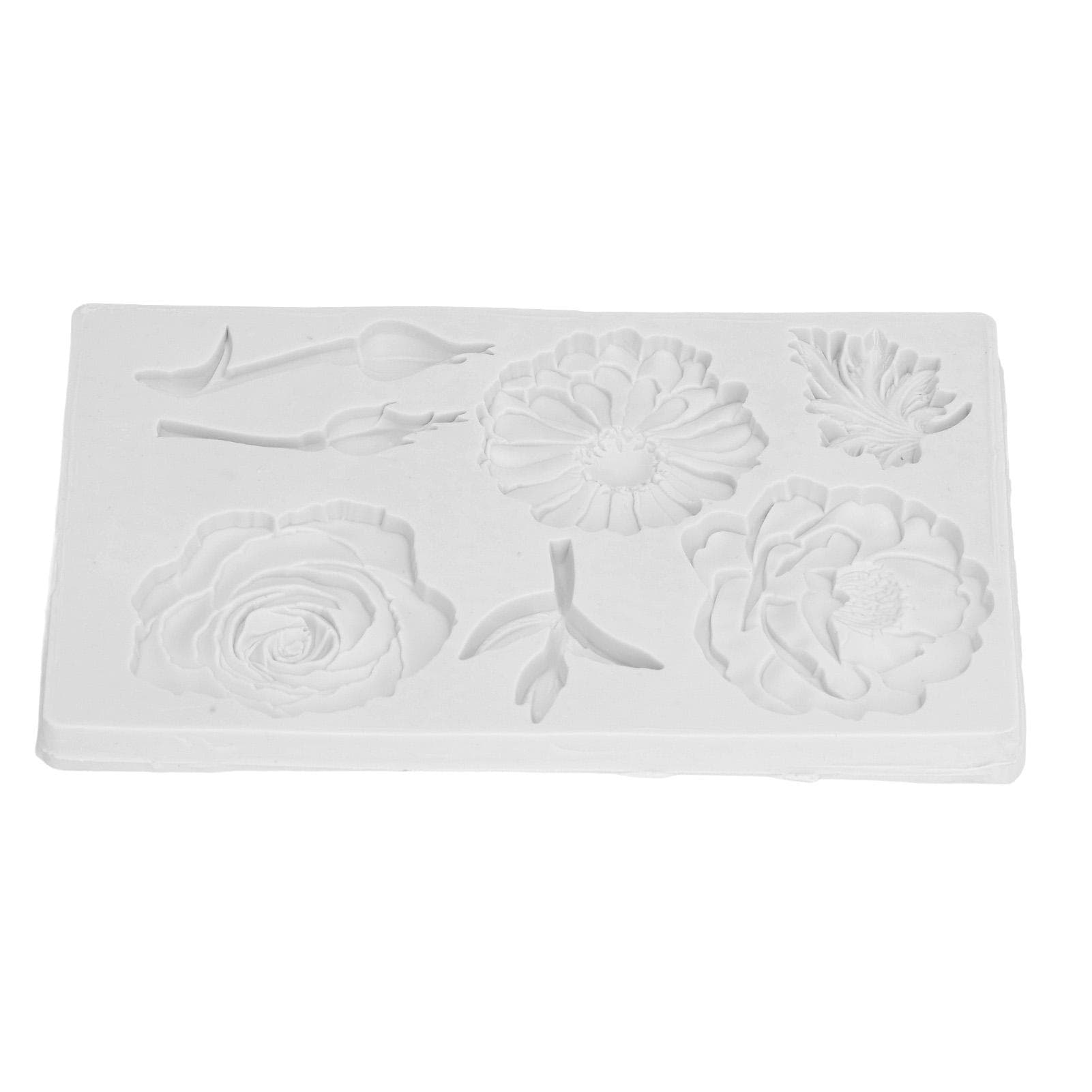 Chcolate Silicone Mold Food Grade Materials Easy to Demold Various Flowers Shapes Cake Resin Mold L