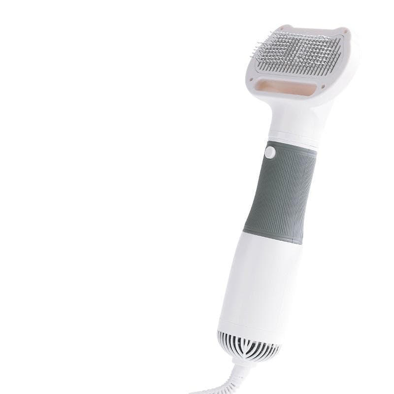 Pet Water Blower Hair Pulling Blowing Wind Modeling 3 In 1 Artifact Dog Hair Pulling Machine Hair Dryer Teddy Hair Comb Beauty EU grey