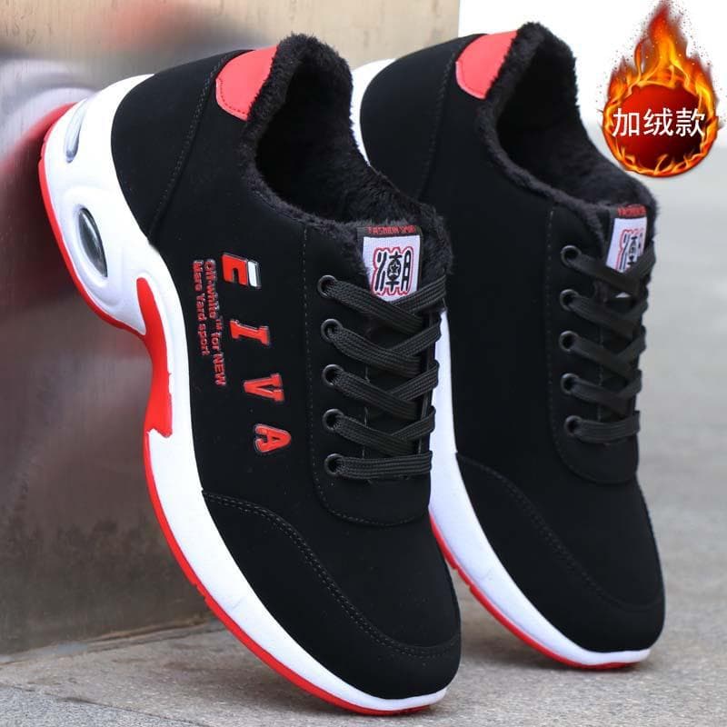 Sports Shoes Men's Shoes Autumn and Winter Leather Shoes Nubuck Leather Men's Casual Running Shoes 42