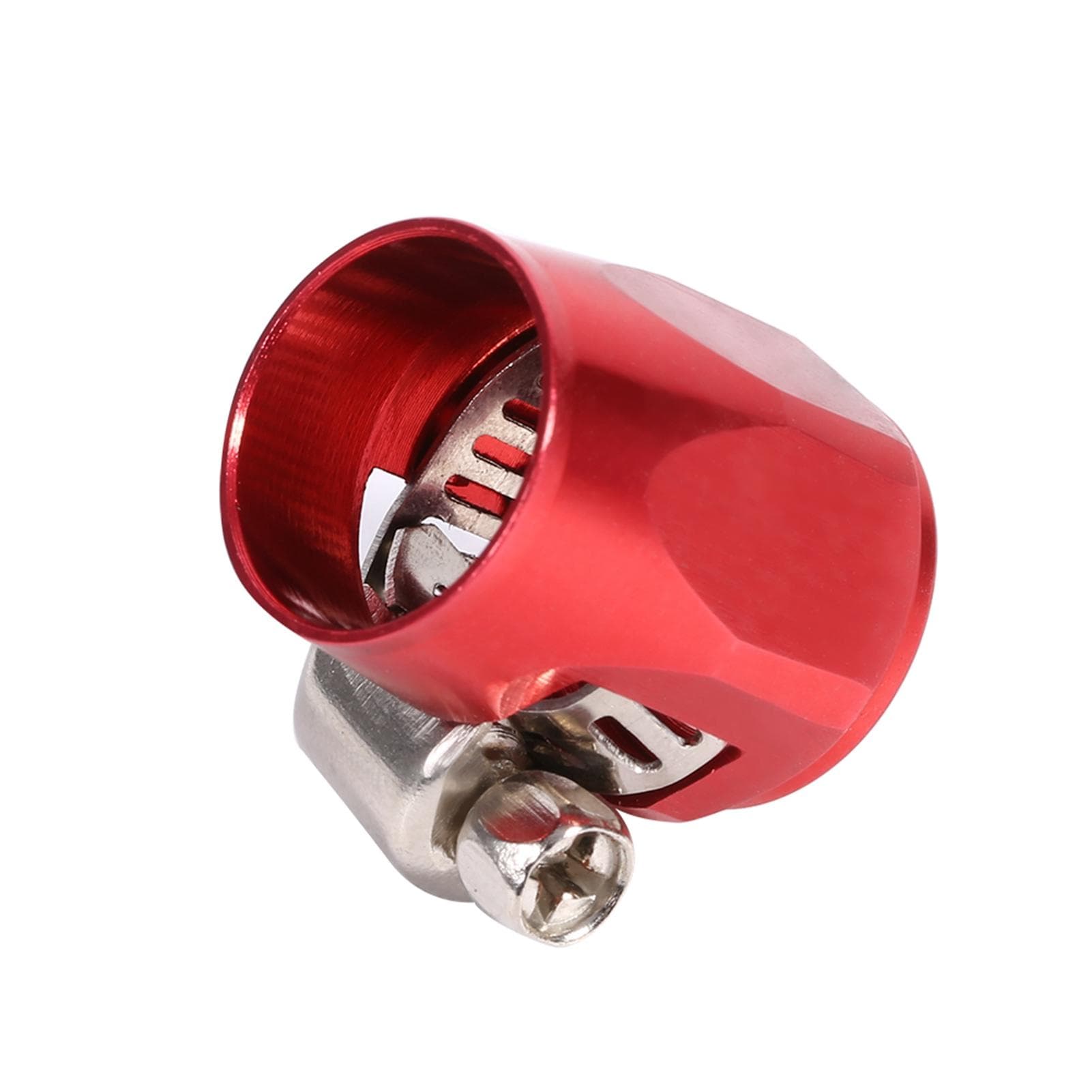 AN6 Hose End Finishers Fuel Oil Water Line Clip Clamp for Auto Car Red