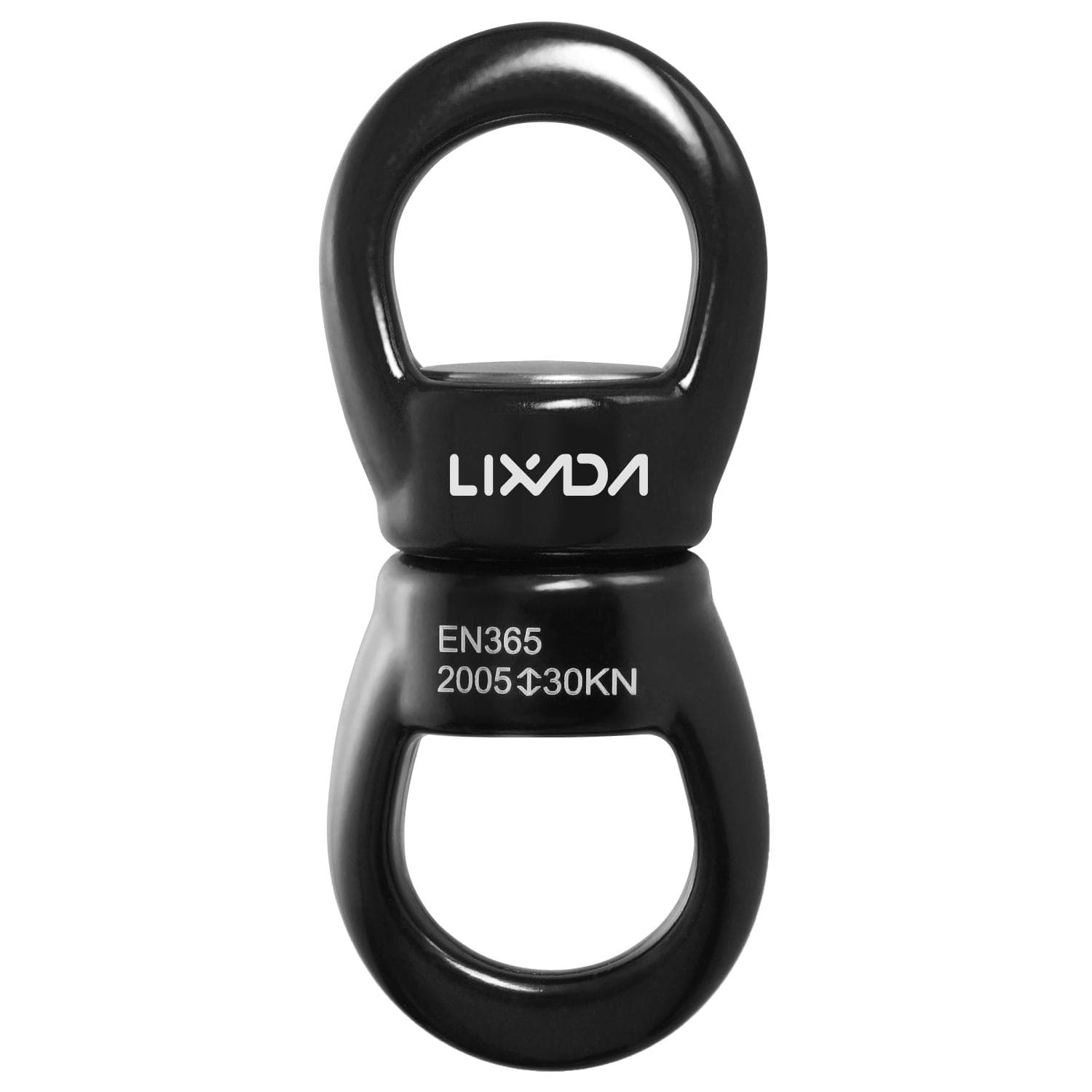Lixada Swing Swivel 30kN Safest Rotational Device Swing Spinner Carabiner Swivel Climbing Rope black