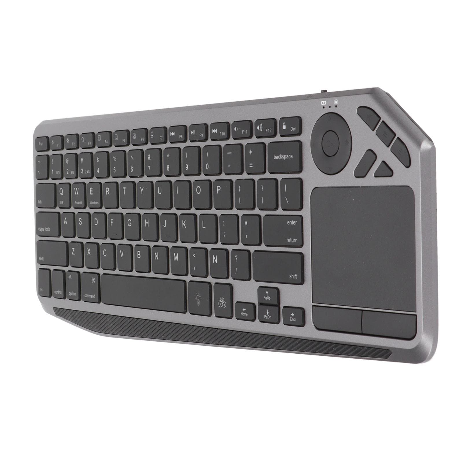 Wireless Touch Keyboard Accurate Cursor Control 2.4G Dual Mode Connection Colorful Backlight TV