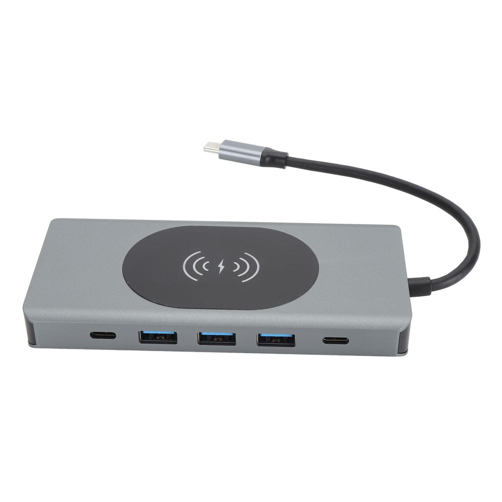 USB C Hub 13 in 1 HD Multimedia Interface VGA USB A USB C PD Charging 3.5mm RJ45 Port Type C