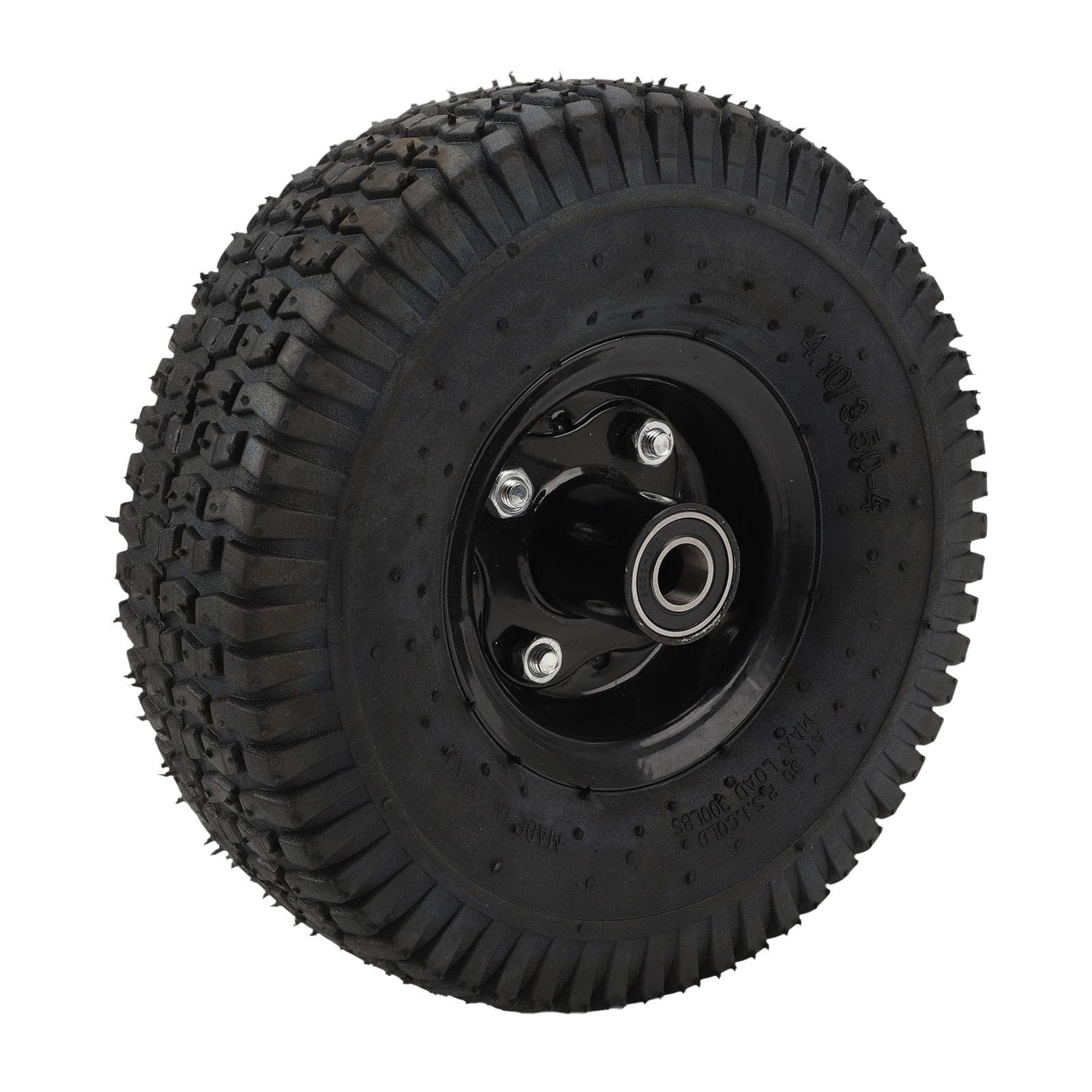 4.103.50?4 Trolley Inflatable Wheels Professional Replacement Wear Resistance Cart Rubber Wheels