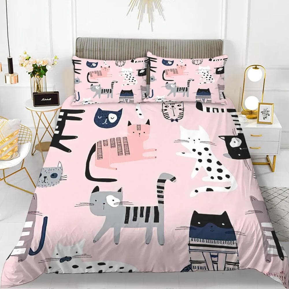Sausage Dog Print Duvet Cover Set Queen King Full Size Cartoon Dachshund Puppy Bedding Set for Boys Polyester Comforter Cover EU single(135x200cm)