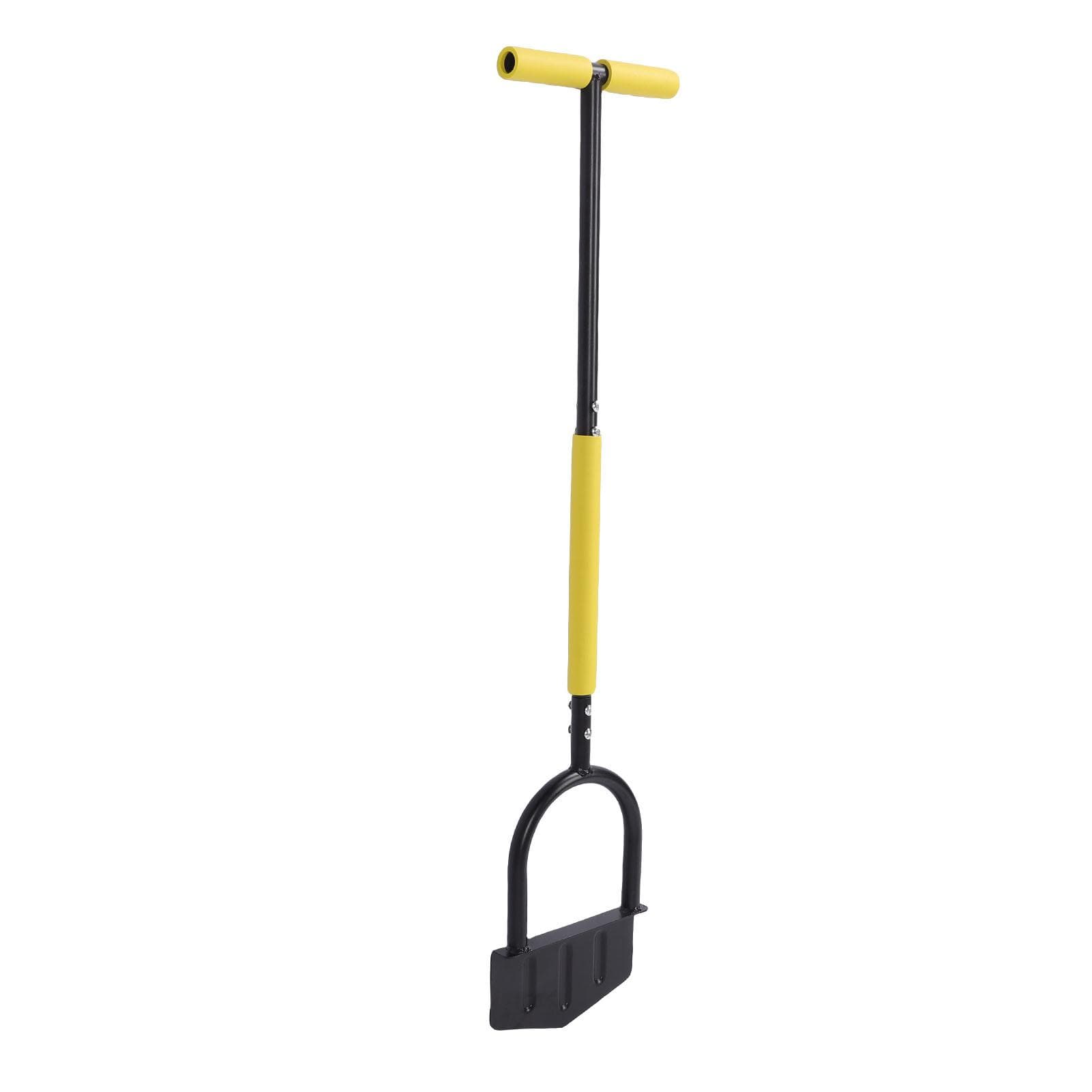 Edger Lawn Tool T Handle Stainless Steel Half Moon Lawn Edger for Garden Flower Bed Sidewalk