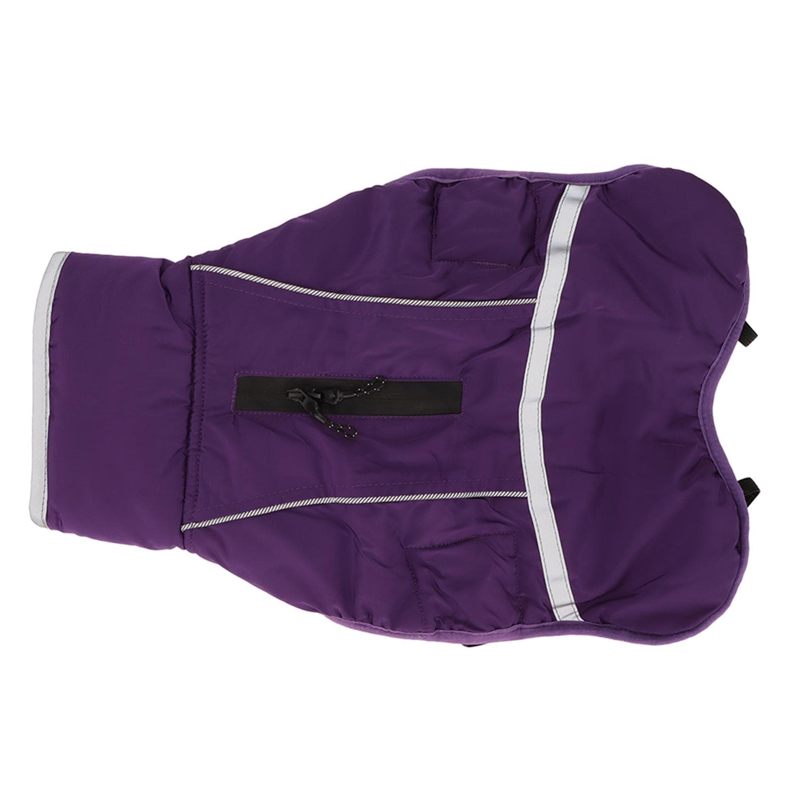 Dog Winter Coat Warm Reflective Waterproof Adjustable Soft Thick Padded Dog Jacket for Small Medium XL purple