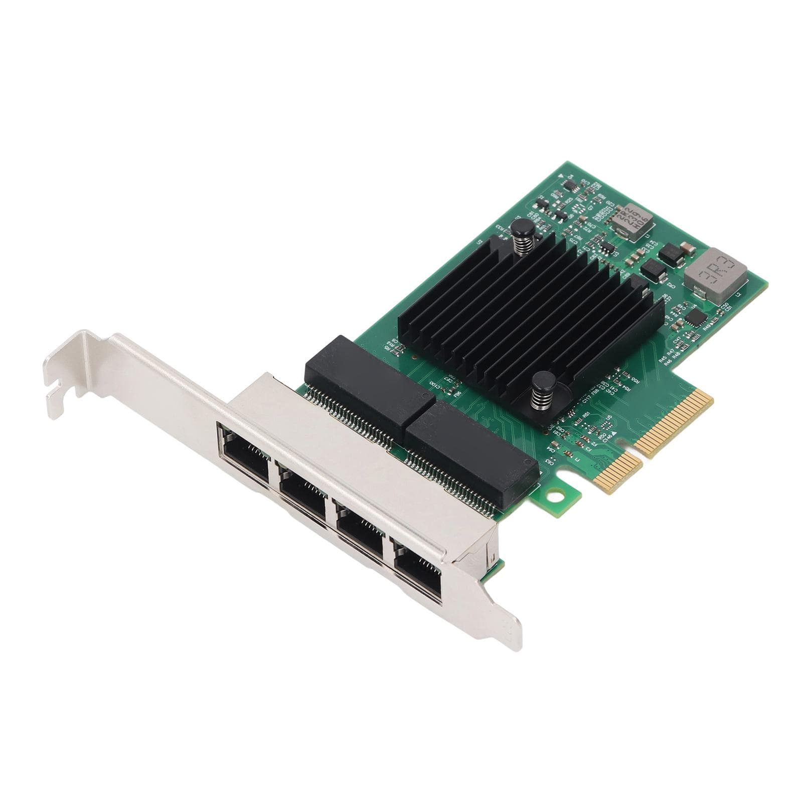 Gigabit PCIe X4 Network Card BCM5719 4 Port 1000Mbps Ethernet Network Adapter with 8 LED Indicators