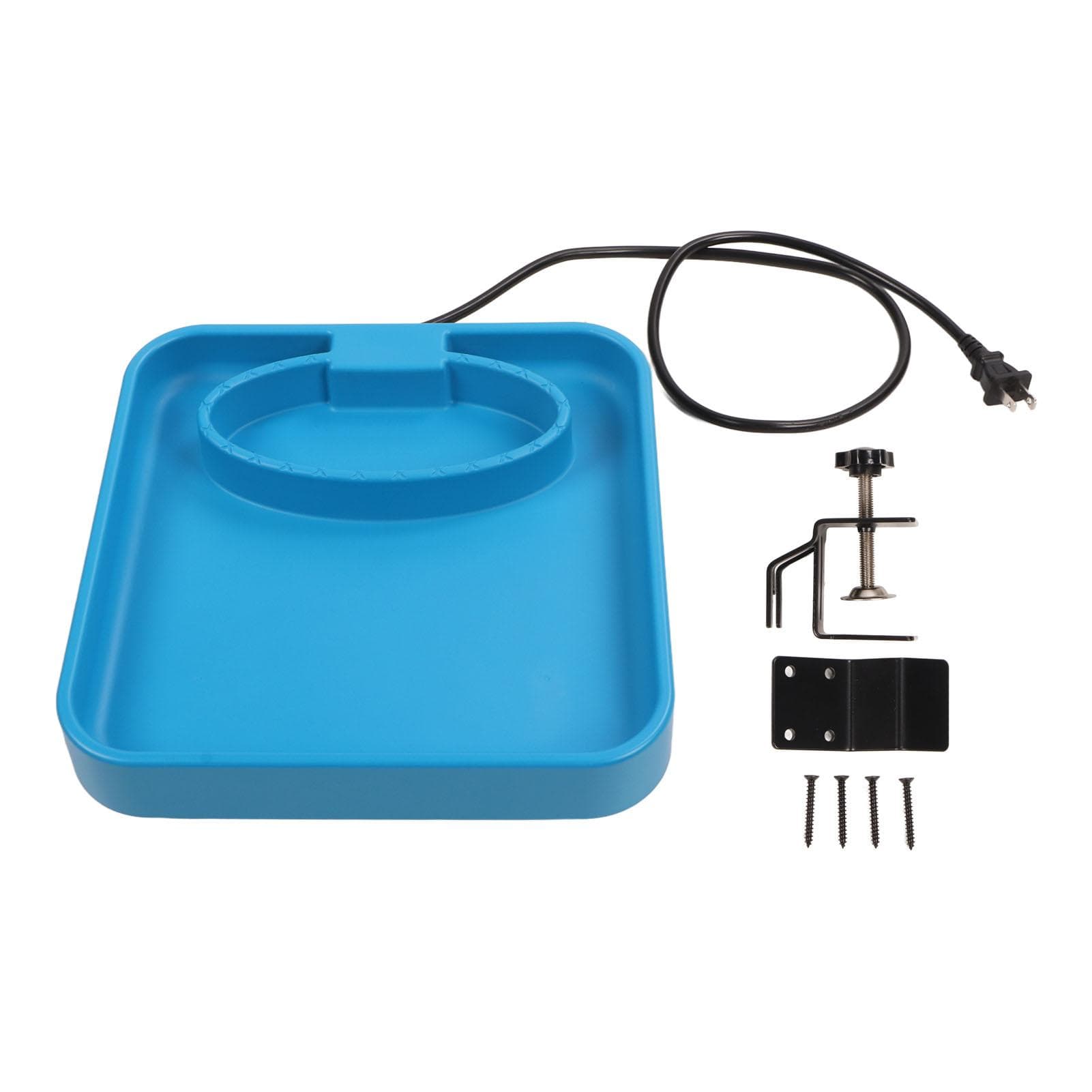 Heated Bird Bath 75W Deicer Deck Mount 3.9in Clamp Easy Maintenance Electric Bird Bath 60HZ for L