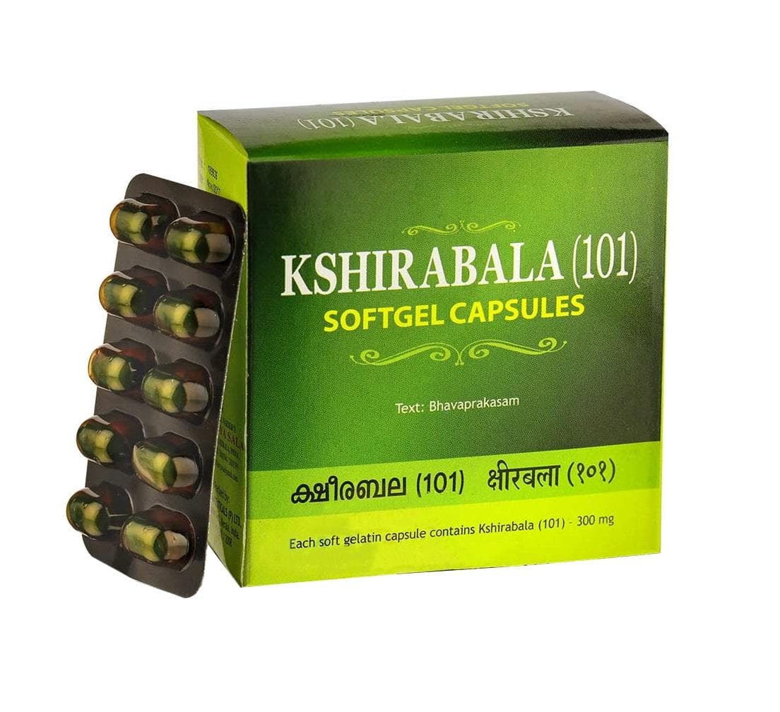 Kshirabala 101 (100 caps, 300 mg), Kshirabala 101, Kottakkal Ayurveda