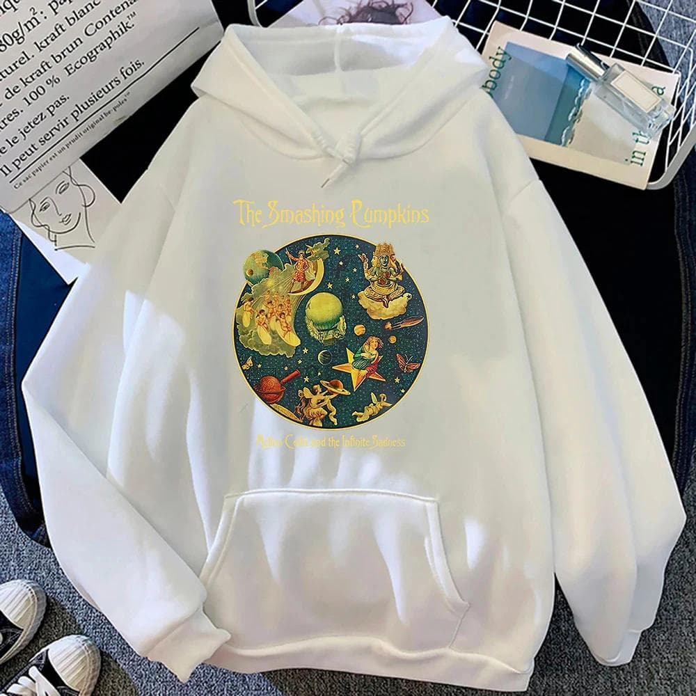 Mellon Collie And The Infinite Sadness Hoodie Smashing Pumpkins Women Harajuku Hoodies Unisex Autumn Winter Pullovers Sweatshirt XL