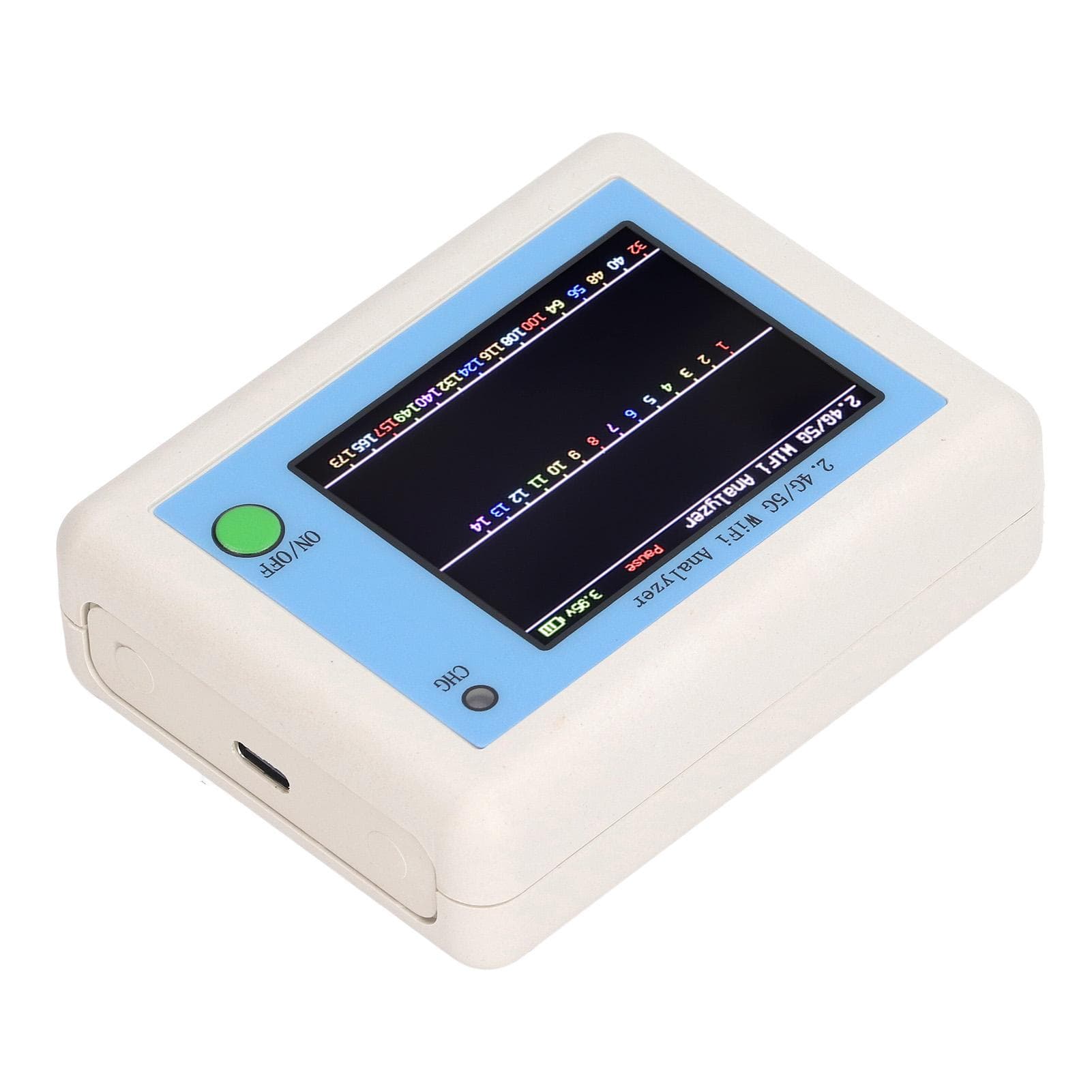 2.4G 5G WIFI Analyzer 2.4 Inch TFT Color Screen Light Indication Network Signal Scanner Analyzer