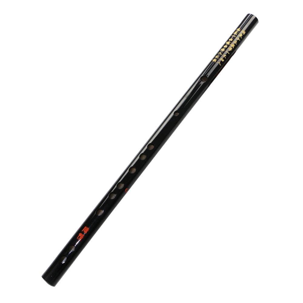 G Key Dizi Bamboo Flute Chinese Traditional Musical Instrument with Carrying Bag for Beginners G Key black
