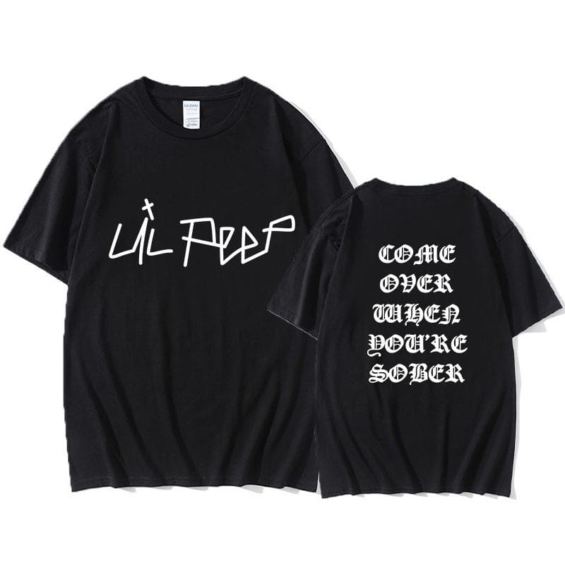 2025 Lil Peep Come Over When You're Sober Tour Concert Vtg Reprint Top T Shirt New Summer Streetwear print Top Cotton Tshirts Men M