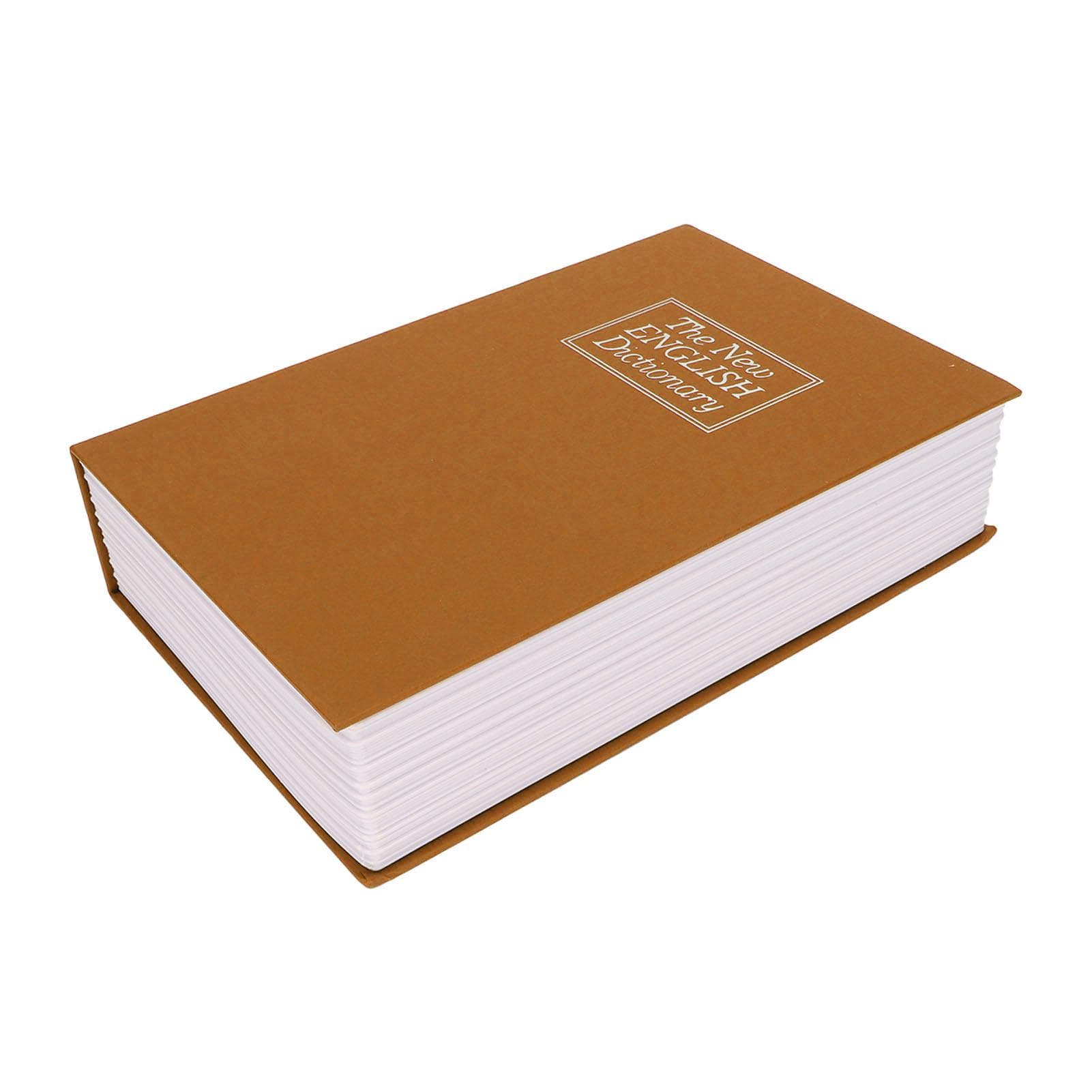 Book Safe Small Diversion Book Safe Storage Lock Box Money Coins Cards Hiding Box with Combination coffee
