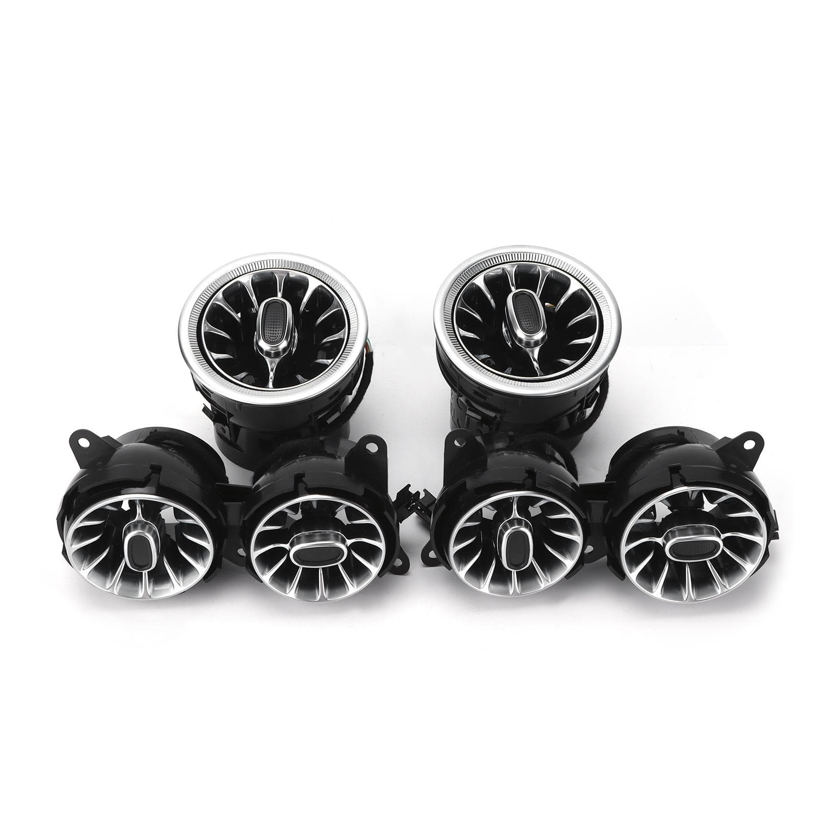 6pcs 7 Color Front LED Turbine Air Vent Ambient Light Kits Replacement for Benz S?Class W222