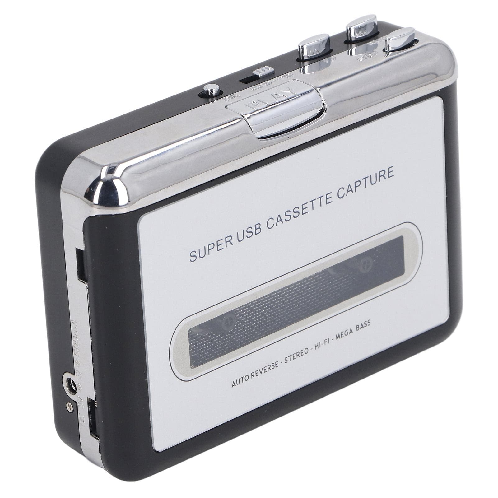 Cassette Tape to MP3 Converter Player USB Portable Adapter Catch Music for CD with Earphone