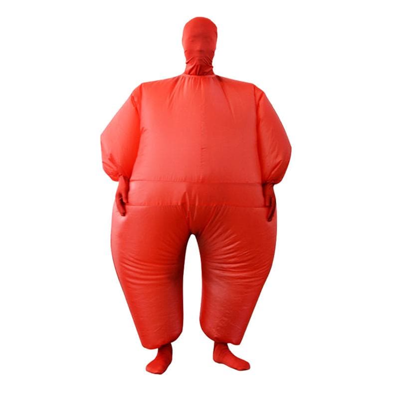 Inflatable Full Body Suit Sumo Clothes Walking Doll Funny Red for Height 1.6m - 2.2m