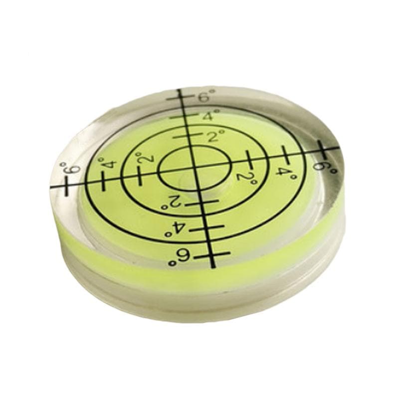 32*7MM Mini Portable Bubble Level Slope Measuring Instrument Tool Degree Marked Plastic Horizontal Bead yellow