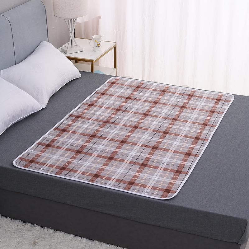 Waterproof, Washable Cotton Adult Diaper Pad - Breathable, Oversized Care Mattress for Elders 70x90 cm