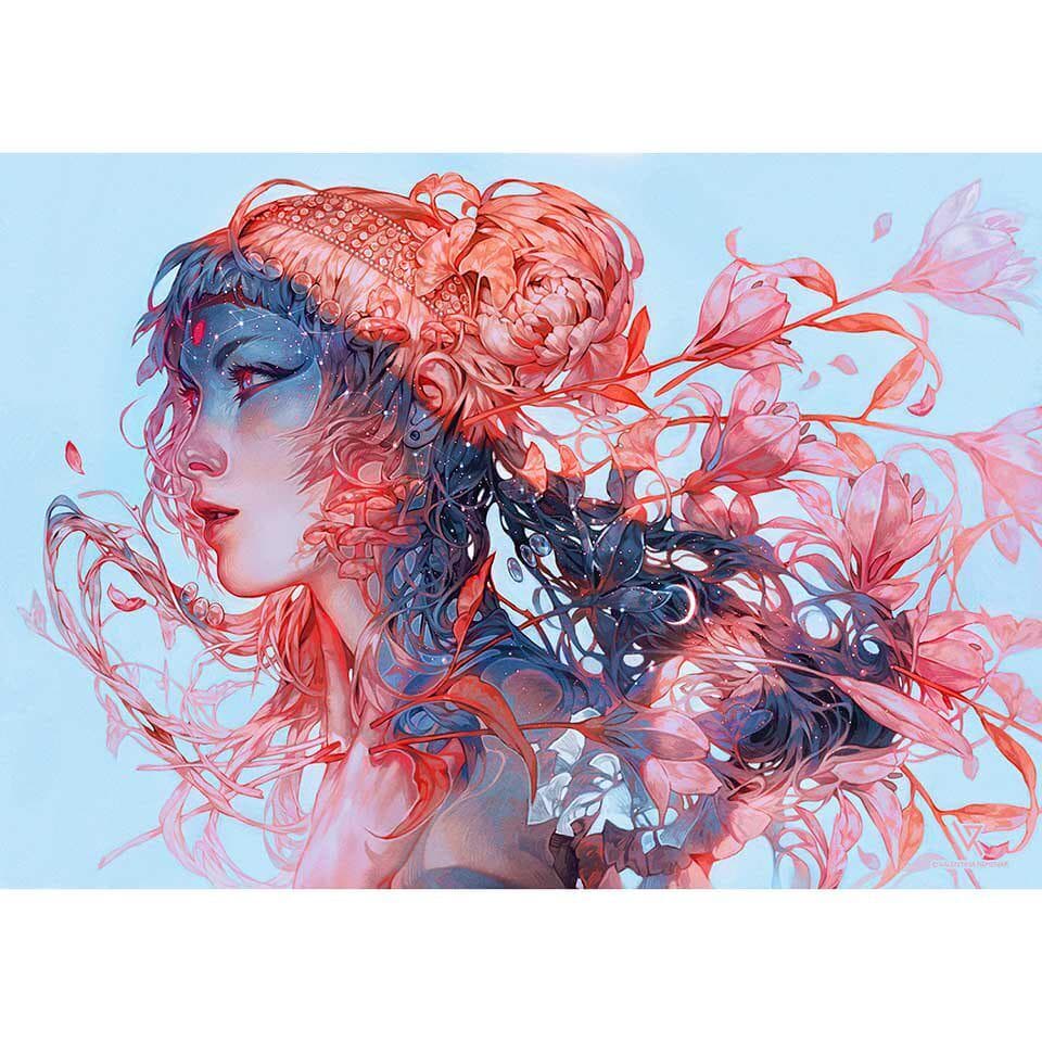 Diamond Embroidery Beautiful Girl Acrylic Wall Sticker Full Drill Bedroom Decoration Factory Direct 20X30CM