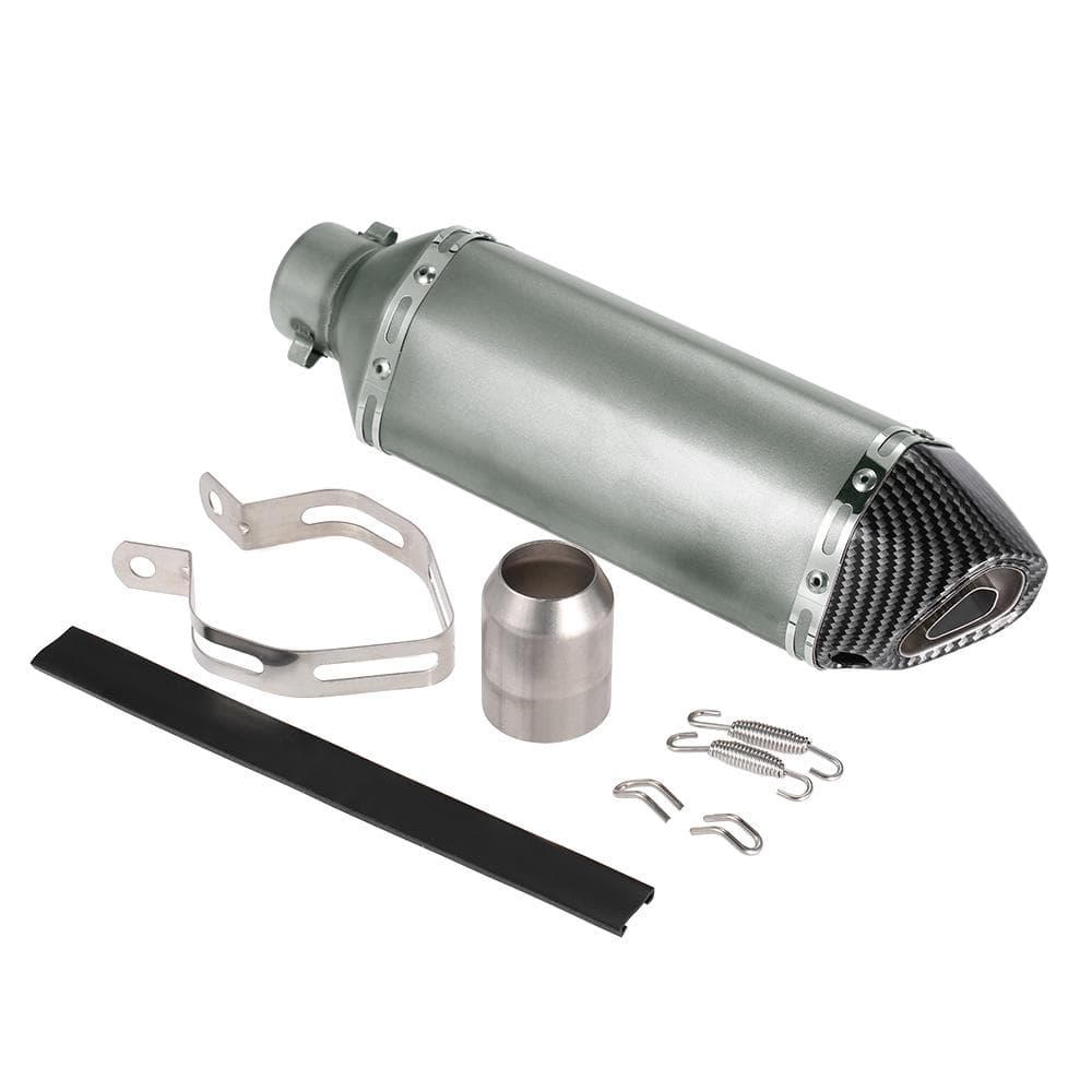 3851mm Metal  Colour Small Hexagon Carbon Fiber Colour Oblique Tail Refit Exhaust Muffler With Fit